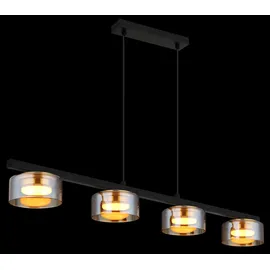 GLOBO Higgins 1-flg. LED fest integriert 110 cm orange/schwarz