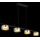 GLOBO Higgins 1-flg. LED fest integriert 110 cm orange/schwarz