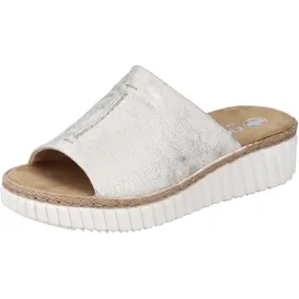 Rieker Damen Pantoletten 69288, Frauen Slipper,Slides,Slip-ons,Backless Slipper,Mules,Gartenschuhe,Sommerschuhe,sommerclogs,beige (60),42 EU / 8 UK