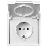McPower Schuko-Steckdose 250V/16A IP44 Weiß