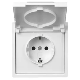 McPower Schuko-Steckdose 250V/16A IP44 Weiß