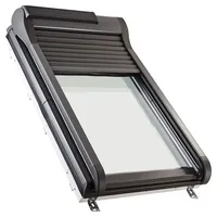Wellker Komplett-Set Dachfenster R49 3-fach Verglasung mit Rollladen, made by Roto, 74x140 cm (7/14)