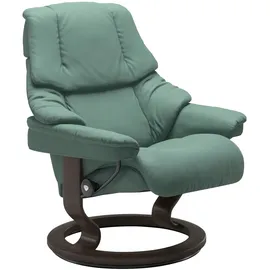 Stressless "Reno", mit Classic Base, Größe S, M & L, Gestell Wenge grün 79 cm x 108 cm x 75 cm