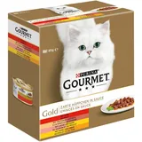 PURINA GOURMET Gold Zarte Häppchen in Sauce Katzenfutter12er Pack (12 x 8 x 85g)