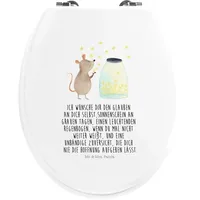 Mr. & Mrs. Panda Motiv WC Sitz Maus Sterne - Weiß - Geschenk, Toilette, Tiere, Toilettendeckel, erstes Kind, Taufe, Klodeckel, Gute Laune, Klobril...