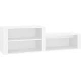 vidaXL Schuhschrank Weiß 150x35x45 cm Holzwerkstoff