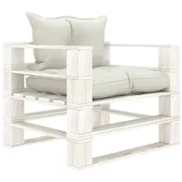 vidaXL Garten-Palettensofa Loungesofa beige