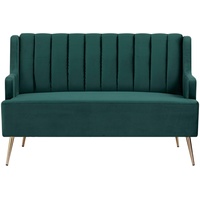 Livetastic Küchensofa, Smaragdgrün, Textil, 2-Sitzer, 130x85x80 cm, Bsci, Küchen, Küchenmöbel, Küchensofas