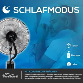 Tronitechnik SV05 40 cm Standventilator schwarz inkl. Oszillation