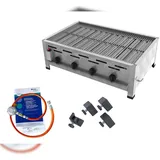 ChattenGlut Gasbräter 4-flammig 14,7kW Tischgerät Edelstahlrost mit DGUV