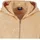 URBAN CLASSICS Ladies Short Oversized Towel Washed Zip Hoody - Orange