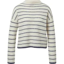 s.Oliver Softer Strickpullover aus Alpakamix Creme/Blau 36
