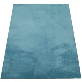 KADIMA DESIGN Teppich Kurzflor waschbar Unifarben Wohnzimmer schmutzabweisend Türkis Rechteckig 160x220 100% Polyester Florhöhe: 10 mm pflegeleicht
