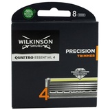 Wilkinson Quattro Essential 4 Precision Trimmer Geschenkset Ersatzklinge 8 St. für Manner