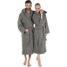 CELINATEX Bademantel Grau S