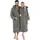 CELINATEX Bademantel Grau S