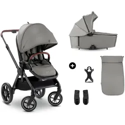 Kombi-Kinderwagen HAUCK "Comfort N Care Air", Baby, grau (dunkelgrau), Aluminium, Polyester, Kinderwagen, Belastbarkeit bis 22 kg
