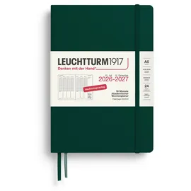 Leuchtturm1917 18 Monatskalender akademischer Wochenplaner 2027 A5 Forest Green,