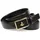 Anthoni Crown Herrengürtel Leder schwarz 100 cm