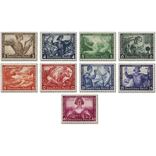 Briefmarken Deutsches Reich - Nothilfe "Richard Wagner", Michel-Nr.: 499-507, postfrisch