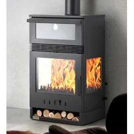 Teba TKS 15 Stahl Schwarz/Abdeckplatte Glas