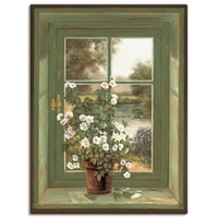 Artland Wandbild »Wildrosen am Fenster«, Arrangements, (1 St.), als