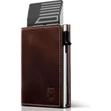 luxuskollektion DODENSHA MagSnap Geldbörse Herren Slim Wallet schwarz