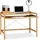 Relaxdays Computertisch mit Tastaturauszug beige