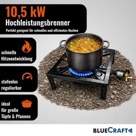 Bluecraft Gaskocher Hockerkocher 10,5 kW