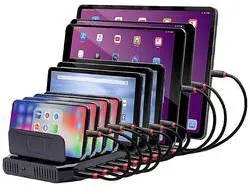 LINDY Ladegerät Lade- und Managementsystem Smartphone, Tablet