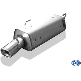Fox Auspuff Sportauspuff Endschalldämpfer für Peugeot 206 S16/ S16 Cabrio 2,0l