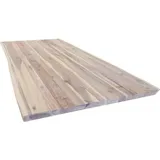 iWerk Tischplatte Live Edge Akazie massiv mit natürlicher Kante 200 x 90 x 38 mm