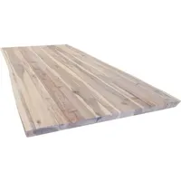 iWerk Tischplatte Live Edge Akazie massiv mit natürlicher Kante 200 x 90 x 38 mm