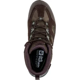 Jack Wolfskin Vojo 3 Texapore Mid Herren Dark Brown/Lime 42,5