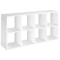 MÖBELPARTNER Pisa Bücherregal 110 x 56 x 33 cm Weiß