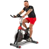 Hop-Sport Indoor Cycling Bike Fahrrad HS-055IC - Speedbike mit LCD-Display und 20 KG Schwungrad - max. Gewicht 150kg, mit Freilaufsystem - Rot