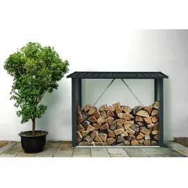 Floraworld Kaminholzregal XL 217 x 89 cm x 154,5 cm anthrazit