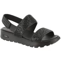 SKECHERS Foamies: Arch Fit Footsteps Enchant Slingback Sandalen für Damen, Schwarz, 37 EU - 37 EU