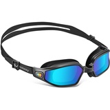 AVAWAY Polarisiert Schwimmbrille Erwachsene Jugendliche UV-Schutz, UV-Schutz Anti Nebel Wasserdicht Schwimmbrille für Herren Damen Unisex mit Drei Austauschbare Brücken, Gurtband Einstellbare Länge