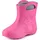 Ladeheid Eva Kinder Jungen Mädchen Gummistiefel Regenschuhe gefüttert LA-CA-03 (Rosa/Grau, 34/35 Eu) - 34/35