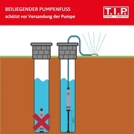 T.I.P. BigWell 90/53 Tiefbrunnenpumpe Edelstahl 5400 l/h, 53 m Förderhöhe
