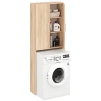 Komto Waschmaschinenschrank Sonoma Eiche - 2 Türen Hochschrank für