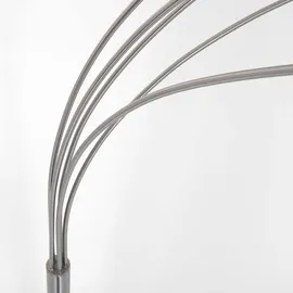 Steinhauer Stehleuchte Standleuchte Beistellechte Designleuchte dimmbar Metall Glas silber