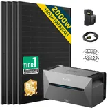 ALLDREI All in One Balkonkraftwerk mit Anker Solarbank 2 E1600 PRO System - 4x500W / Ohne Erweiterungsakku / Ohne HAL