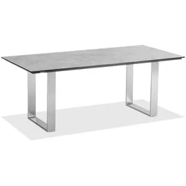 Niehoff Noah Gartentisch 160 x 95 x 76 cm Silberfarben
