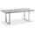 Niehoff Noah Gartentisch 160 x 95 x 76 cm Silberfarben