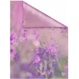 Lichtblick Fensterfolie Blumenwiese, 1 St., blickdicht, strukturiertKlebepunkte, lila