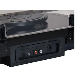 Denver VPL-230B Plattenspieler Bluetooth Light Wood – Retro Schallplattenspieler mit Lautsprecher, USB/SD zum Digitalisieren, 33/45/78 RPM Vinyl Record Player