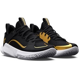 Under Armour Flow FUTR X 3 Basketballschuhe 001 black/black/metallic gold 44.5