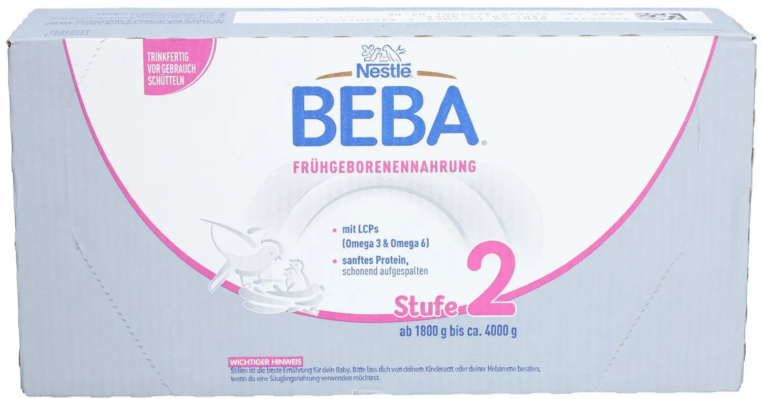 Nestlé Beba Nahrung für Frühgeborene Level 2 (1,8 - 4 kg)